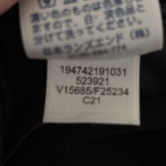 Lands End Black Paisley Textured Twist Underwire Bikini Top Women's Size 4 Swim - Picture 11 of 12